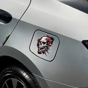 Brutal 3D Skull Vinyl Sticker